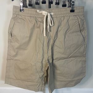 AkuVol Men’s Beige Drawstring Casual Shorts Size 34